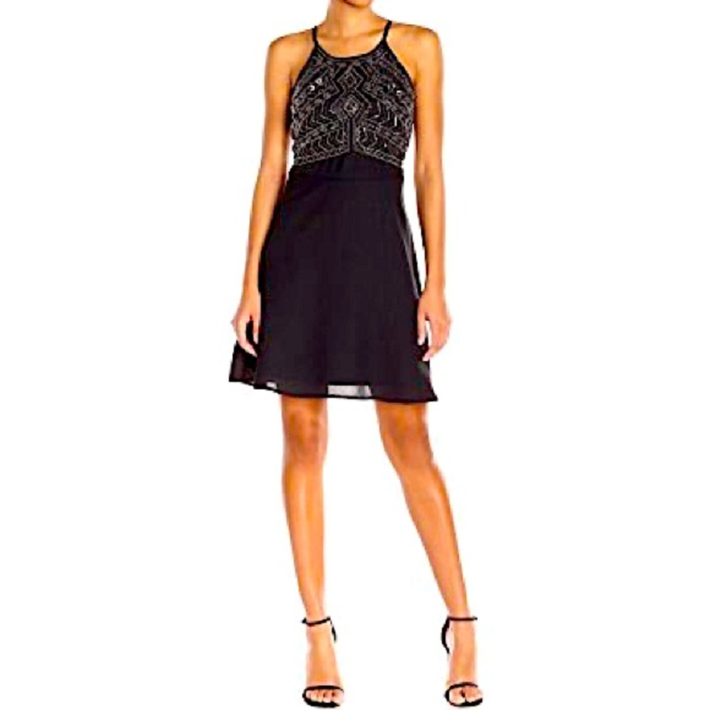 Sanctuary Clothing Beaded Charmer Fit & Flare Dress